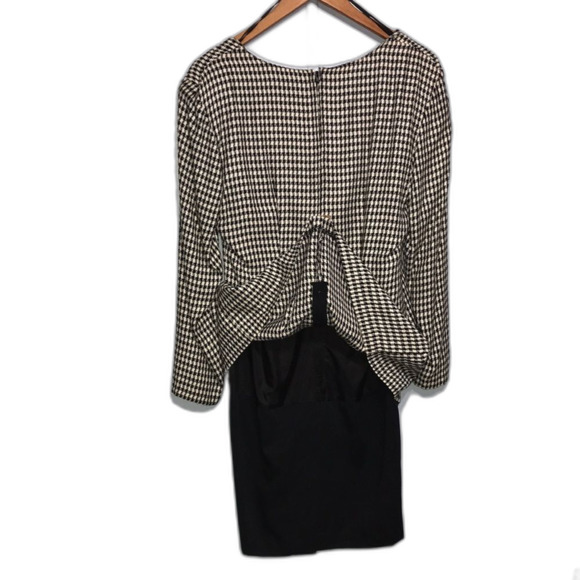 *Houndstooth Top with Attached Black Skirt - Size: 7/8* - Picture 6 of 12